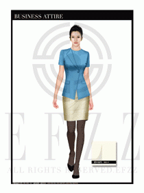 大堂總臺收銀接待員工制服305