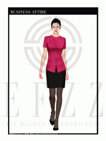 大堂總臺(tái)收銀接待員工制服307