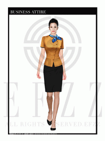 大堂總臺(tái)收銀接待員工制服312