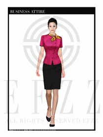 大堂總臺收銀接待員工制服313