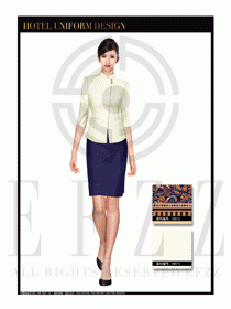 大堂總臺(tái)收銀接待員工制服325