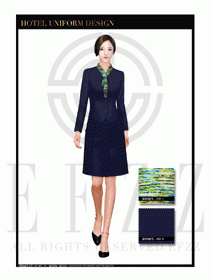 大堂總臺(tái)收銀接待員工制服330