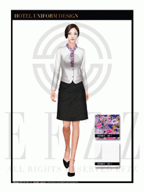 大堂總臺(tái)收銀接待員工制服331