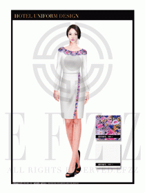 大堂總臺(tái)收銀接待員工制服334