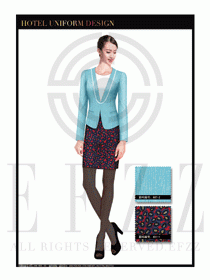 大堂總臺(tái)收銀接待員工制服341