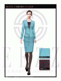 大堂總臺(tái)收銀接待員工制服343