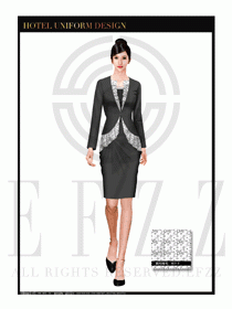 大堂總臺收銀接待員工制服346