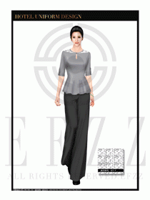 大堂總臺收銀接待員工制服361