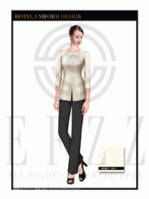大堂總臺(tái)收銀接待員工制服367