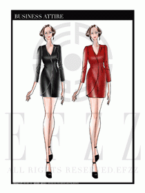 夏季時尚OL女裝職業(yè)裝設(shè)計圖509