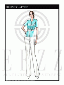 夏季時尚OL女裝職業(yè)裝設(shè)計圖522