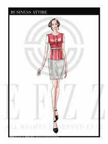 夏季時尚OL女裝職業(yè)裝設(shè)計圖525
