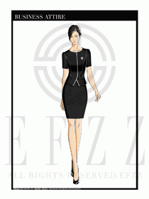 夏季時尚OL女裝職業(yè)裝設計圖532
