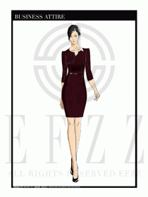 夏季時尚OL女裝職業(yè)裝設計圖549