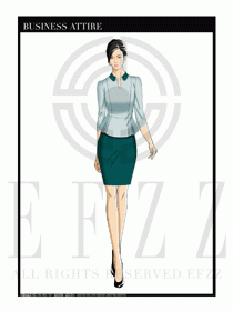 夏季時(shí)尚OL女裝職業(yè)裝設(shè)計(jì)圖573