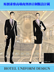 原創(chuàng)素雅高端商務(wù)酒店制服設(shè)計圖