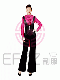 西餐咨客服裝073