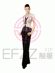 西餐咨客服裝079