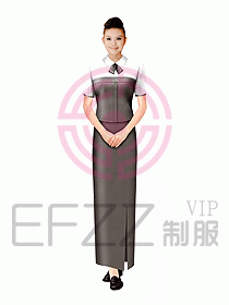 西餐咨客服裝082