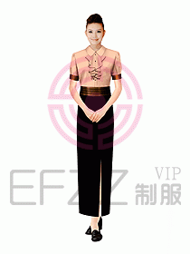 西餐咨客服裝089
