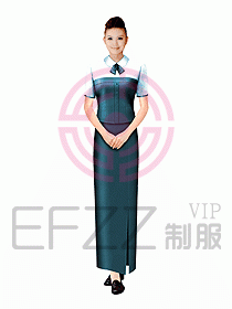西餐咨客服裝087