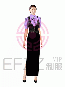 西餐咨客服裝090