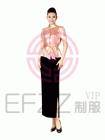 西餐咨客服裝104