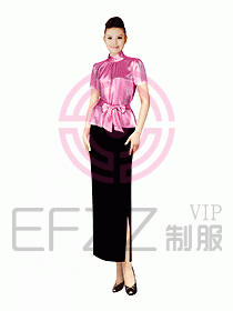 西餐咨客服裝111