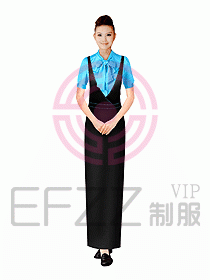 西餐咨客服裝113