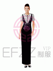 西餐咨客服裝130