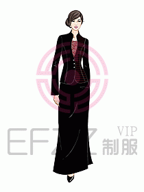 西餐咨客服裝133