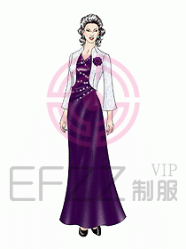 西餐咨客服裝135