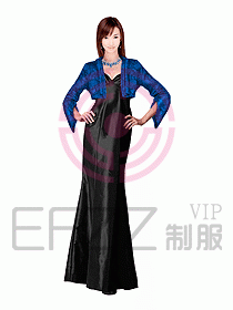 西餐咨客服裝141