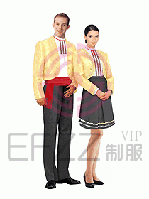 西餐服務(wù)生服裝100