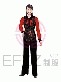 西餐服務(wù)生服裝168