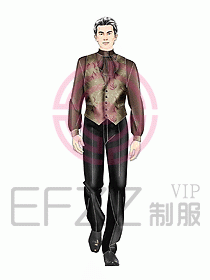 西餐服務(wù)生服裝250