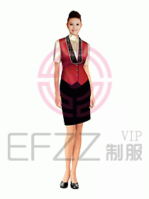 西餐服務(wù)生服裝346