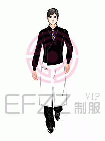 西餐服務(wù)生服裝382