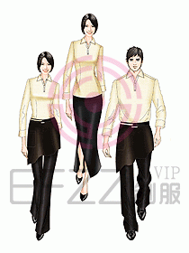 西餐服務(wù)生服裝416