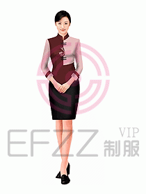 中餐服務(wù)員制服586