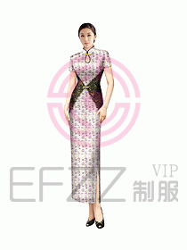 中餐迎賓制服166