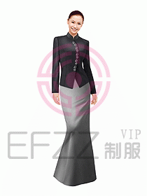 中餐迎賓服裝377
