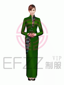 中餐迎賓服裝376
