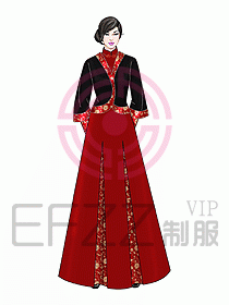 中餐迎賓制服414