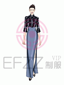 酒店中餐迎賓制服設(shè)計(jì)442