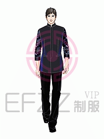 酒店中餐服務(wù)員制服設(shè)計(jì)907