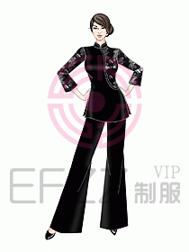 酒店中餐服務(wù)員制服設(shè)計(jì)909