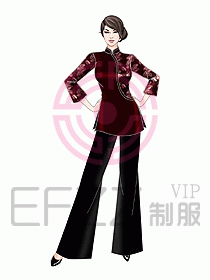 酒店中餐服務(wù)員制服設(shè)計911