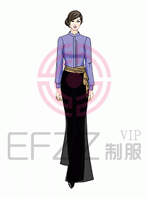 酒店中餐服務(wù)員制服設(shè)計(jì)917