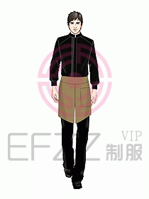 酒店中餐服務(wù)員制服設(shè)計(jì)918